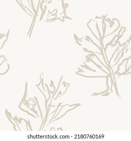 Paredes de pincel floral diseño de patrones sin fisuras para textiles de moda, gráficos, fondos y artesanías