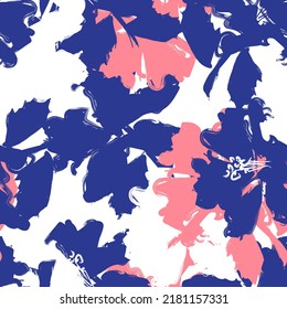 Paredes de pincel floral diseño de patrones sin fisuras para textiles de moda, gráficos, fondos y artesanías