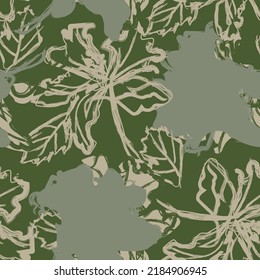 Paredes de pincel floral diseño de patrones sin fisuras para textiles de moda, gráficos, fondos y artesanías
