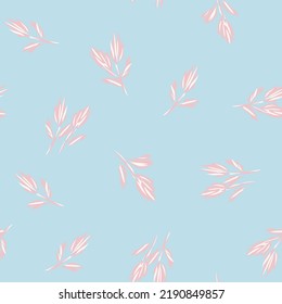 Floral brush strokes seamless pattern design for fashion textiles, graphics, backgrounds and crafts