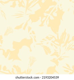 Floral brush strokes seamless pattern design for fashion textiles, graphics, backgrounds and crafts