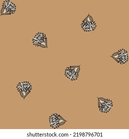 Paredes de pincel floral diseño de patrones sin fisuras para textiles de moda, gráficos, fondos y artesanías