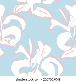 Paredes de pincel floral diseño de patrones sin fisuras para textiles de moda, gráficos, fondos y artesanías
