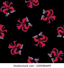Paredes de pincel floral diseño de patrones sin fisuras para textiles de moda, gráficos, fondos y artesanías