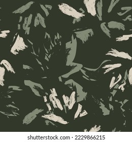Floral brush strokes seamless pattern design for fashion textiles, graphics, backgrounds and crafts