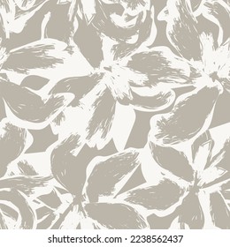 Floral brush strokes seamless pattern design for fashion textiles, graphics, backgrounds and crafts
