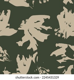 Floral brush strokes seamless pattern design for fashion textiles, graphics, backgrounds and crafts