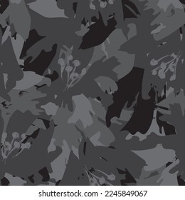 Floral brush strokes seamless pattern design for fashion textiles, graphics, backgrounds and crafts