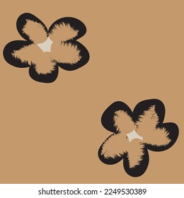 Floral brush strokes seamless pattern design for fashion textiles, graphics, backgrounds and crafts