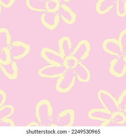 Paredes de pincel floral diseño de patrones sin fisuras para textiles de moda, gráficos, fondos y artesanías