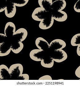 Paredes de pincel floral diseño de patrones sin fisuras para textiles de moda, gráficos, fondos y artesanías