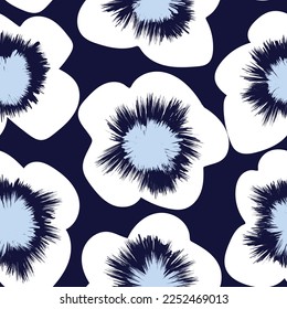 Paredes de pincel floral diseño de patrones sin fisuras para textiles de moda, gráficos, fondos y artesanías