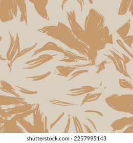 Paredes de pincel floral diseño de patrones sin fisuras para textiles de moda, gráficos, fondos y artesanías