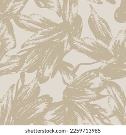 Paredes de pincel floral diseño de patrones sin fisuras para textiles de moda, gráficos, fondos y artesanías