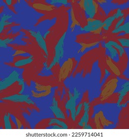 Paredes de pincel floral diseño de patrones sin fisuras para textiles de moda, gráficos, fondos y artesanías