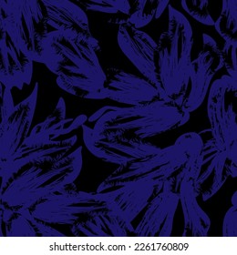 Paredes de pincel floral diseño de patrones sin fisuras para textiles de moda, gráficos, fondos y artesanías