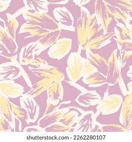 Paredes de pincel floral diseño de patrones sin fisuras para textiles de moda, gráficos, fondos y artesanías