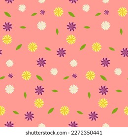 Rodamientos de pincel floral fondo de patrón sin fisuras para impresiones de moda, gráficos, fondos y artesanías