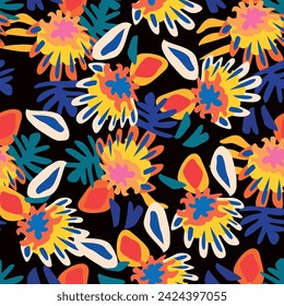Diseño de patrones sin fisuras para textiles de moda, gráficos, fondos