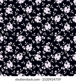 Pincel floral traça fundo de padrão sem costura para têxteis de moda, gráficos, fundos e artesanato