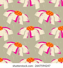 Floral brush strokes seamless pattern design for fashion textiles, graphics, backgrounds and crafts.