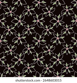 Floral Pinsel Striche nahtloses Muster Design für Mode Textilien, Grafiken, Hintergründe und Handwerk
