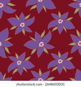 Diseño de patrones sin fisuras de pinceladas florales para textiles de moda, gráficos, fondos y artesanías