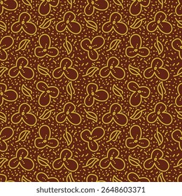 Floral brush strokes seamless pattern design for fashion textiles, graphics, backgrounds and crafts
