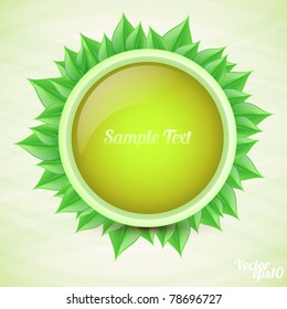 Floral bubble speech (summer design)