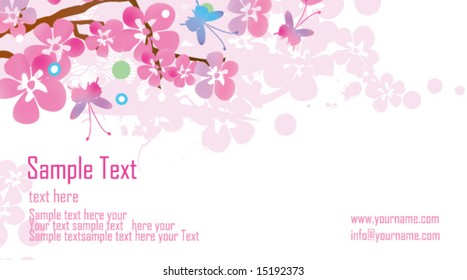 Floral business card