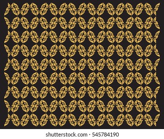 Floral butterflies vector illustration, texture, pattern, background, textile, backdrop, wallpaper, Southeast Asia Art Design