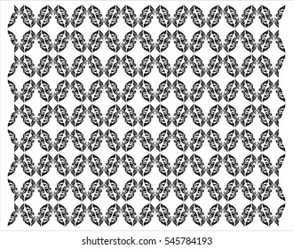 Floral butterflies vector illustration, texture, pattern, background, textile, backdrop, wallpaper, Southeast Asia Art Design