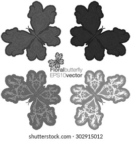 Floral butterfly.