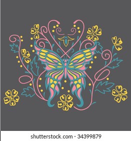 Floral Butterfly