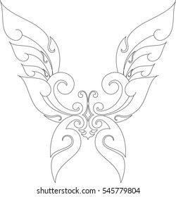 127 Butterfly cutout paper tattoo 이미지, 스톡 사진 및 벡터 | Shutterstock