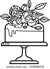 Floral Cake Vector is suitable for t-shirt, laser cutting, sublimation, hobby, cards, invitations, website or crafts projects. Perfect for magazine, news papers, posters, invitations, flyers etc.