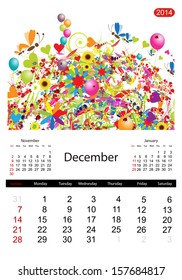 Floral calendar 2014, december