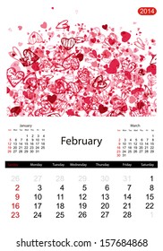 Floral calendar 2014, february