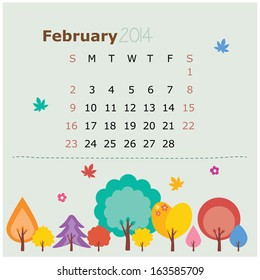 floral calendar 2014 (february)