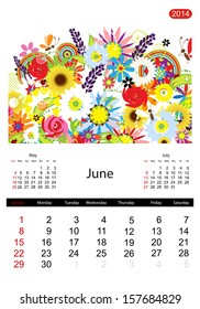 Floral calendar 2014, june