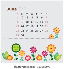 floral calendar 2014 (june)
