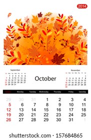 Floral calendar 2014, october