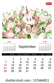 Floral calendar 2014, september