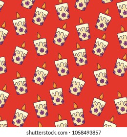floral candles background