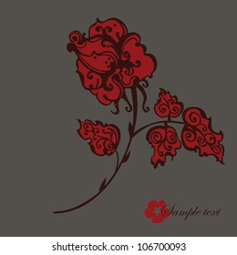 Floral card