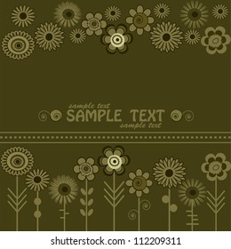 Floral card