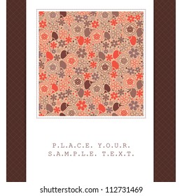 Floral card
