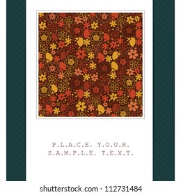 Floral card
