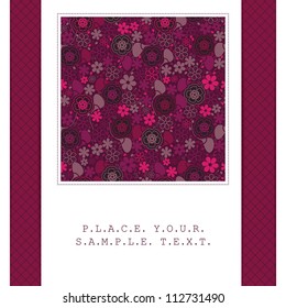 Floral card
