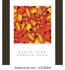 Floral card